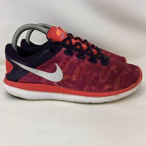 Nike Flex 2016 Athletic Shoes Pink White Size 6.5Y / Women’s Size 8